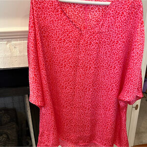 Animal Print Red and Pink